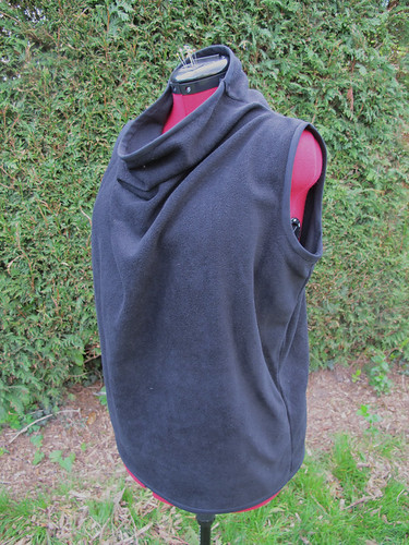 Fleece drape top