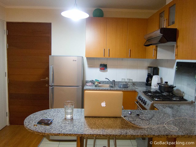 My Lima office (aka the kitchen)