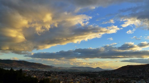 sun mexico afternoon cloudy oaxaca vista partly