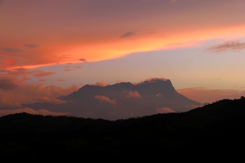 sunset mount malaysia sabah kinabalu