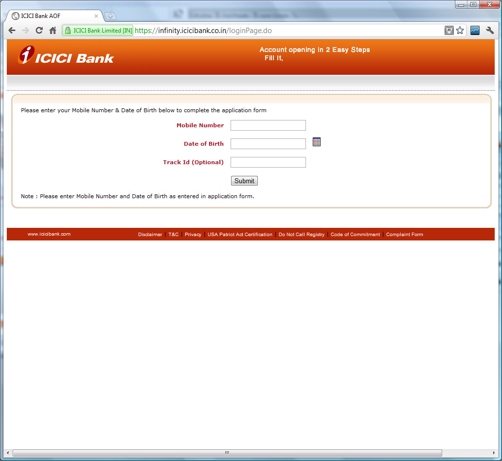 How to apply for online savings account with ICICI Bank