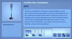 Invisible Kiss Candelabra