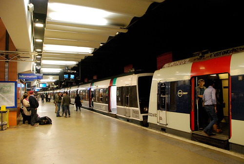 RER train at Gare du Nord