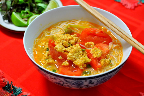 Bun Rieu - Vietnamese Crab and Tomato Soup
