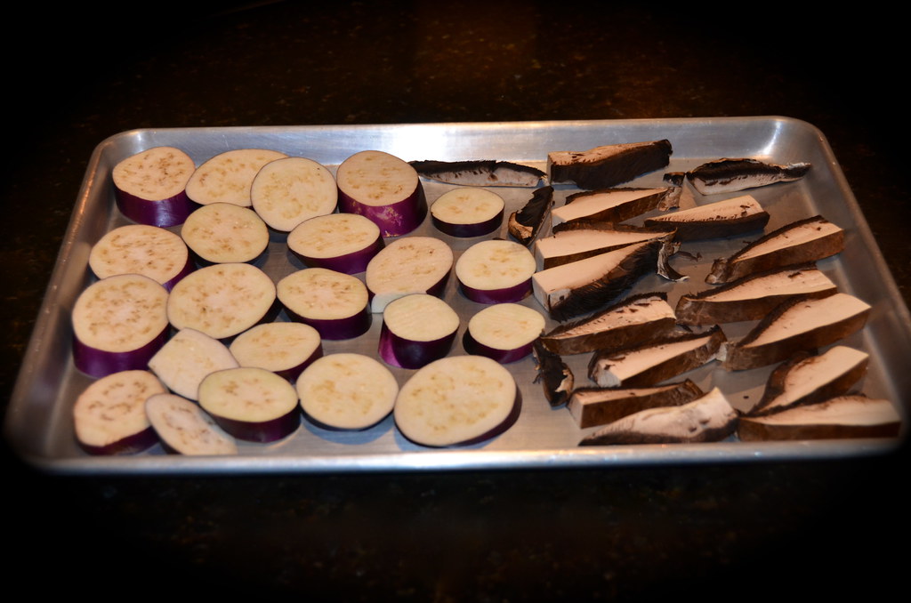 Roasted Eggplant & Portobello Risotto