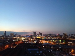 Birmingham skyline at dusk