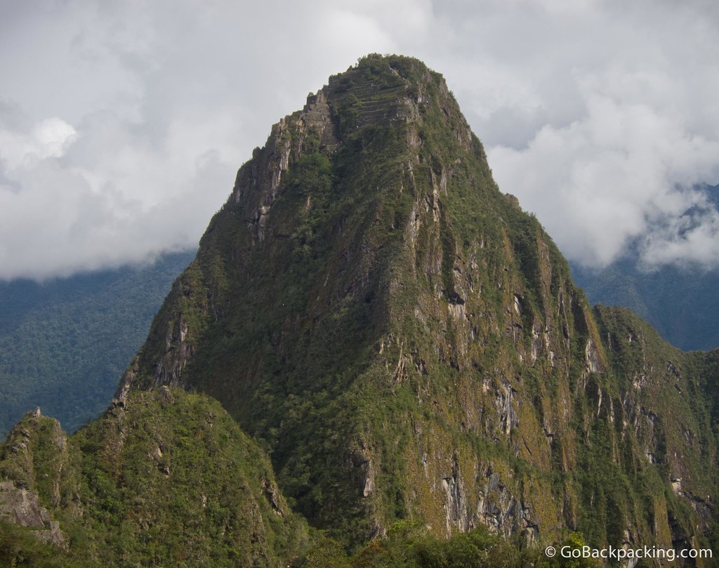 Meet Huayna Picchu. Only 400 visitors are allowed to climb it every day, so you need to arrange your $10 ticket at least 5 days in advance (from Cusco)