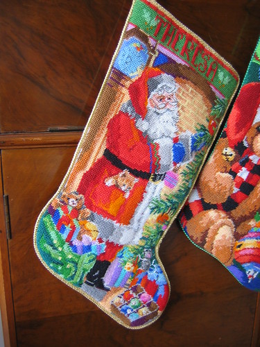 Tapestry Christmas stockings