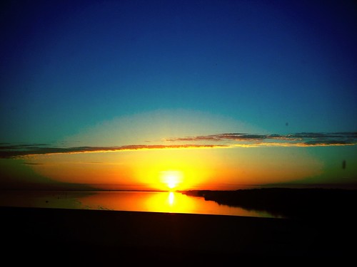morning sky cloud sun lake sunrise reflect