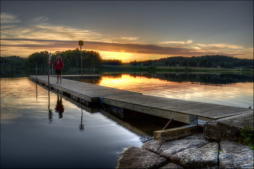 sunset summer lake night evening nikon bad hdr sommar solnedgång brygga sjö d90 kväll nikond90