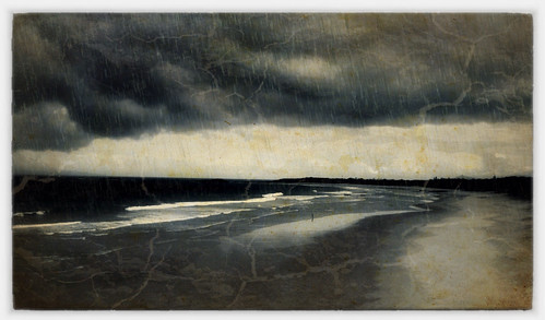 sky landscape beach clouds australia sea storm