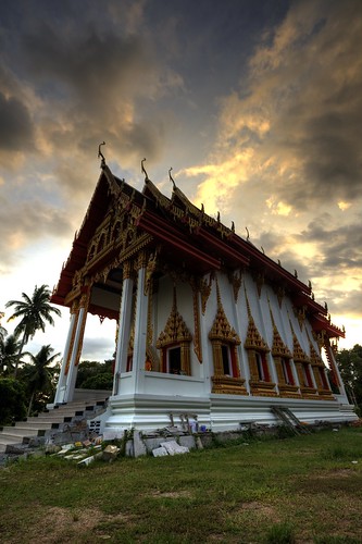 thailand temple dusk hdr