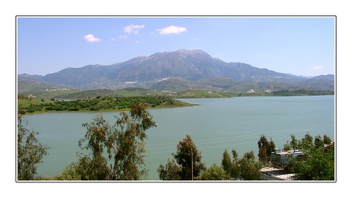 mountain lake spain andalusia