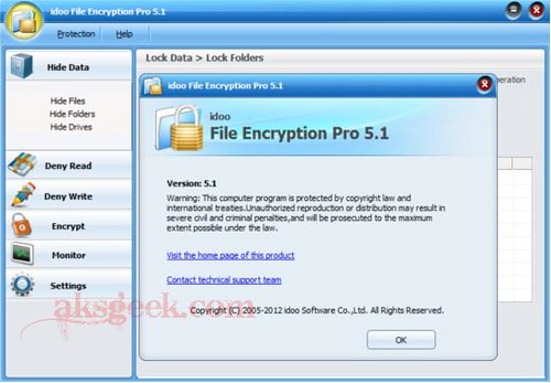 idoo File Encryption Pro 5.1_about