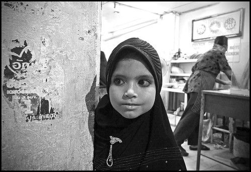 Muslim girl on Thalang Road, Phuket