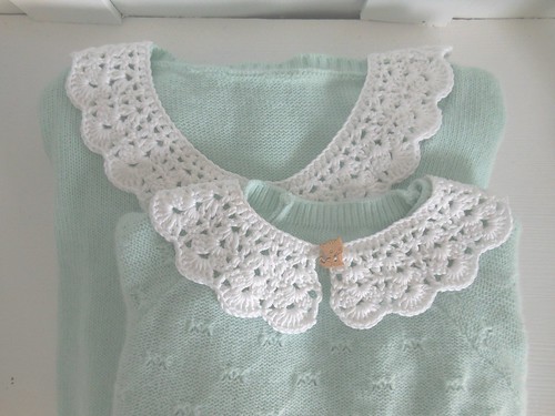 crochet white collars