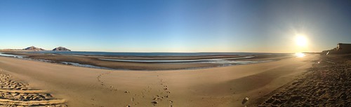 panorama beach sunrise baja sanfelipe