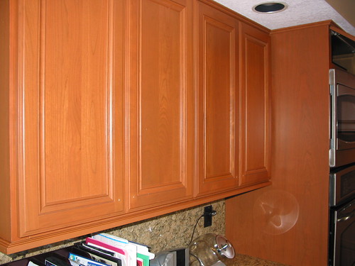 Glazed cabinets before