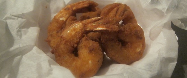 fried shrimp at curly's fried chicken