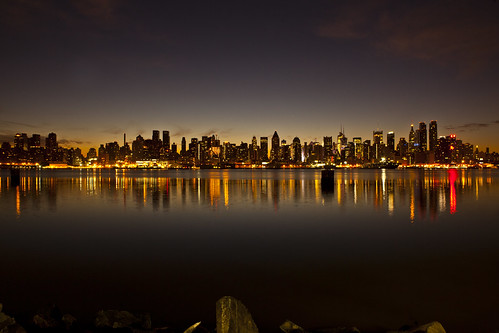 nyc newyorkcity ny skyline sunrise newjersey hudsonriver