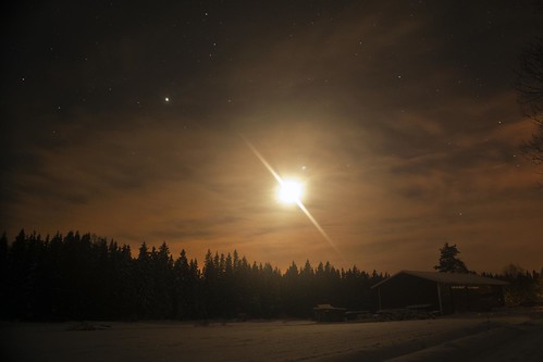 winter moon snow night venus astrophotography starscape tapola Astrometrydotnet:status=failed ypäja Astrometrydotnet:id=alpha20120113163312