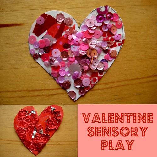 valentine sensory play