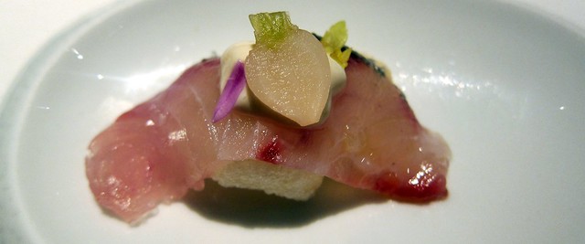 crispy shima aji sashimi at saam