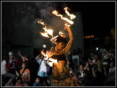 Fire Dancer in Phuket Town