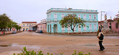 Plaza Isabel II y Estatua Libertad Cubana en Remedios