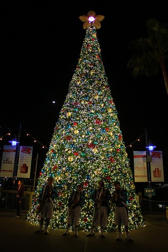 Christmas tree with saxophone quartet