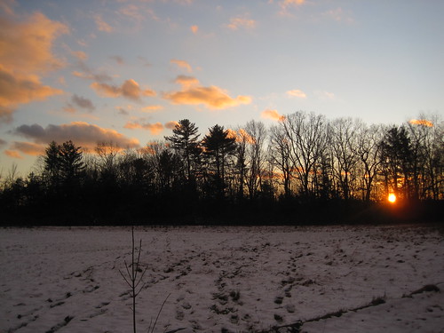 winter sunset snow ma us seasons unitedstates nieve solstice invierno crepusculo 2011