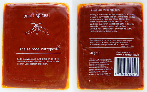 rode currypasta van On/Off Spices
