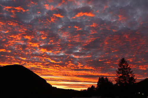 sunset sky lake germany bavaria fire schliersee spiztingsee
