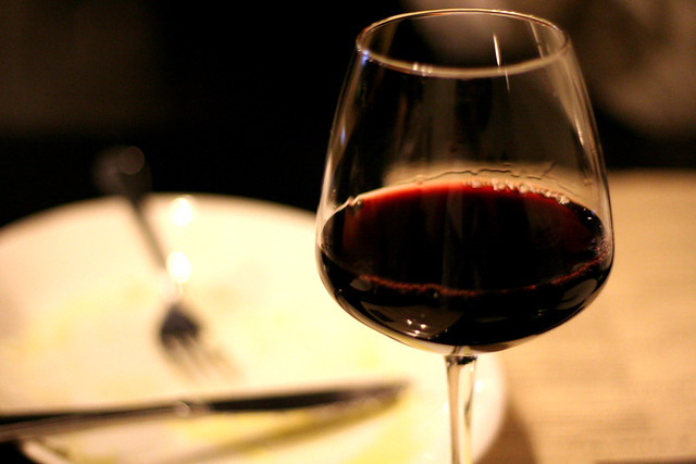 red wintery wine at Osteria Marco