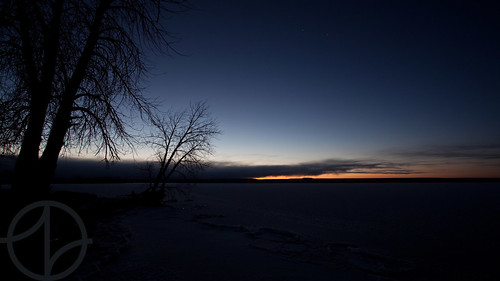 winter lake cold silhouette sunrise reservoir wyoming boysen