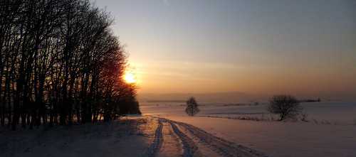 zima 2012 slunce sníh meziměstí javoříhory vižňov pomeznice
