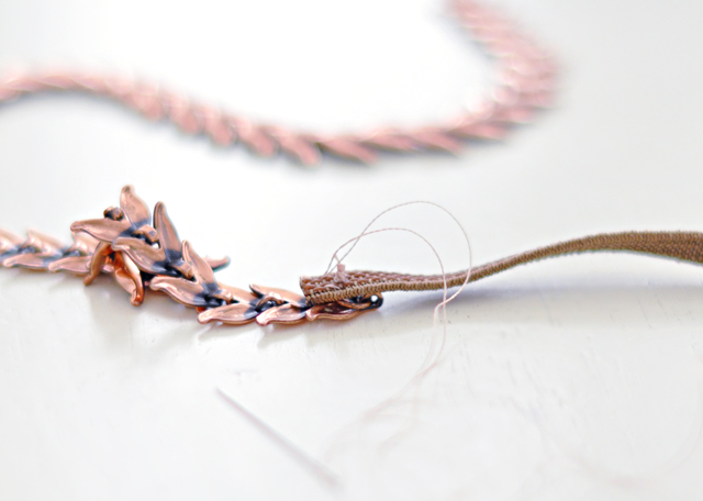 Necklace Headband DIY -3