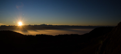 mountain france fog alpes sunrise switzerland nikon suisse jura genève dole ladôle d7000 littleju