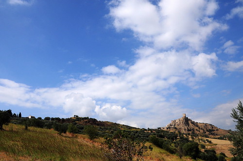 sky italy landscape basilicata hilltop craco