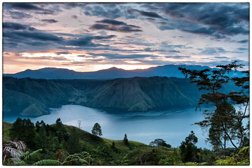 travel lake sunrise sumatra indonesia landscape volcano mount eruption toba sumatera samosir sumaterautara simanindo
