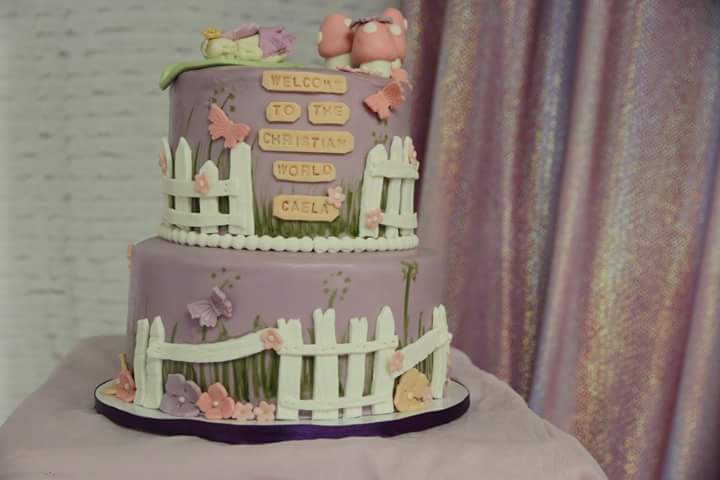 Garden Theme Cake by Janine Loro of Mom's Sweetooth