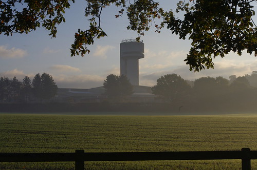morning november winter mist sunrise buildings frosty fields daresbury pentaxkx farmlane daresburylaboratory