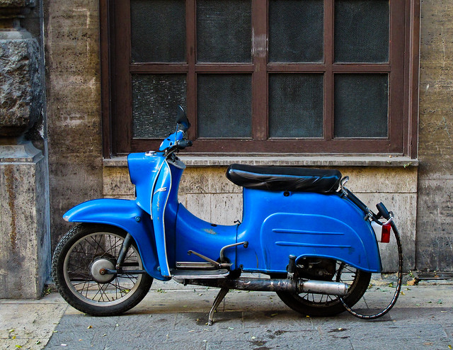 Moped Along Budapest's Streets