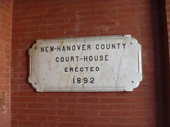 Tablet At The Side Entrance To New Hanover County Courthouse, Wilmington NC