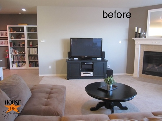 How to mount your tv to the wall and hide the cords - House of