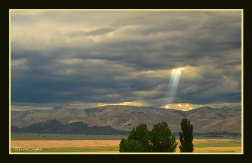 DSC_6935_1_72 - Sun Rays Peaking Through Storm Clouds