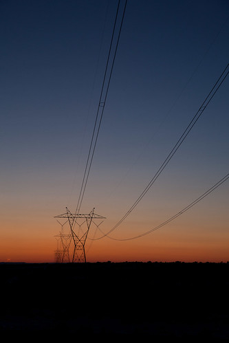 sunset silhouette industrial powerlines electricity geography electrical timeofday horizontalcomposition