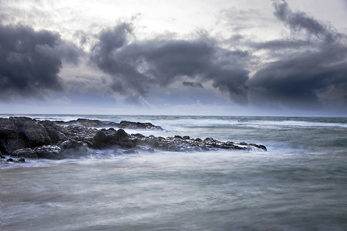 sea coast scotland shore tempest tiree