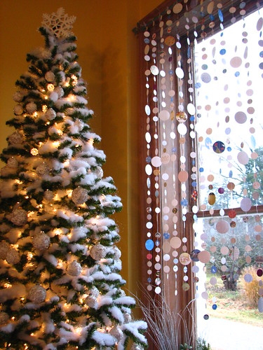 "snow tree" in the dining room