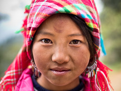 A Black Hmong girl named Po, Sa Pa